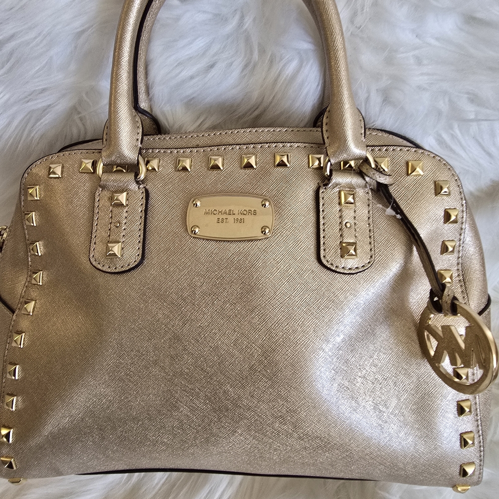 Michael Kors Gold Studded Purse